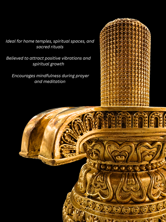 Brass Shiva Lingam with 108 Mini Shivlings