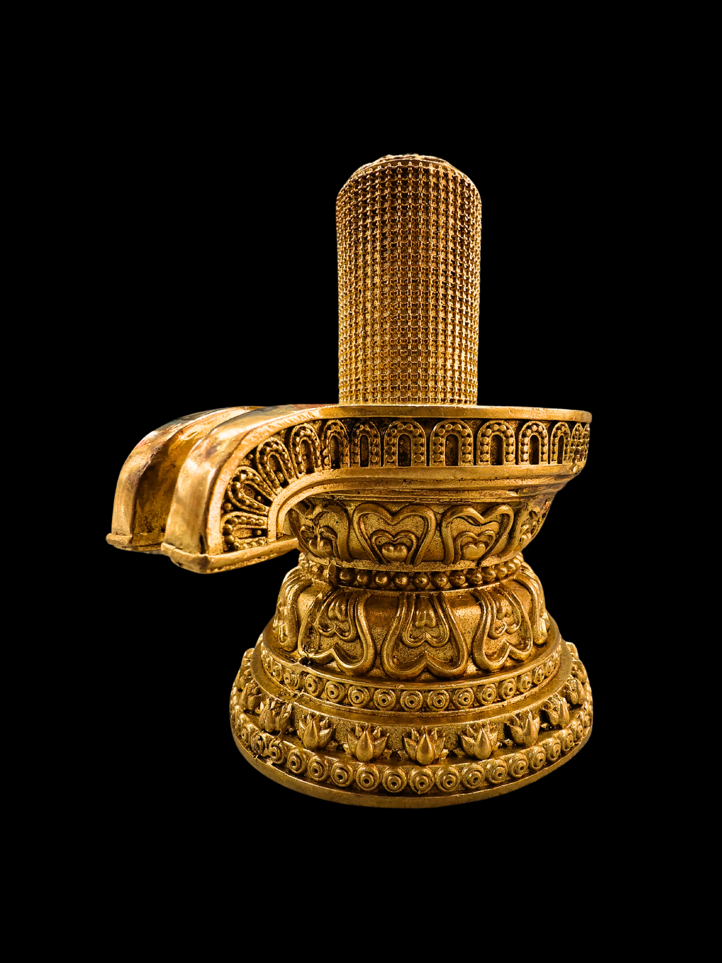 Brass Shiva Lingam with 108 Mini Shivlings