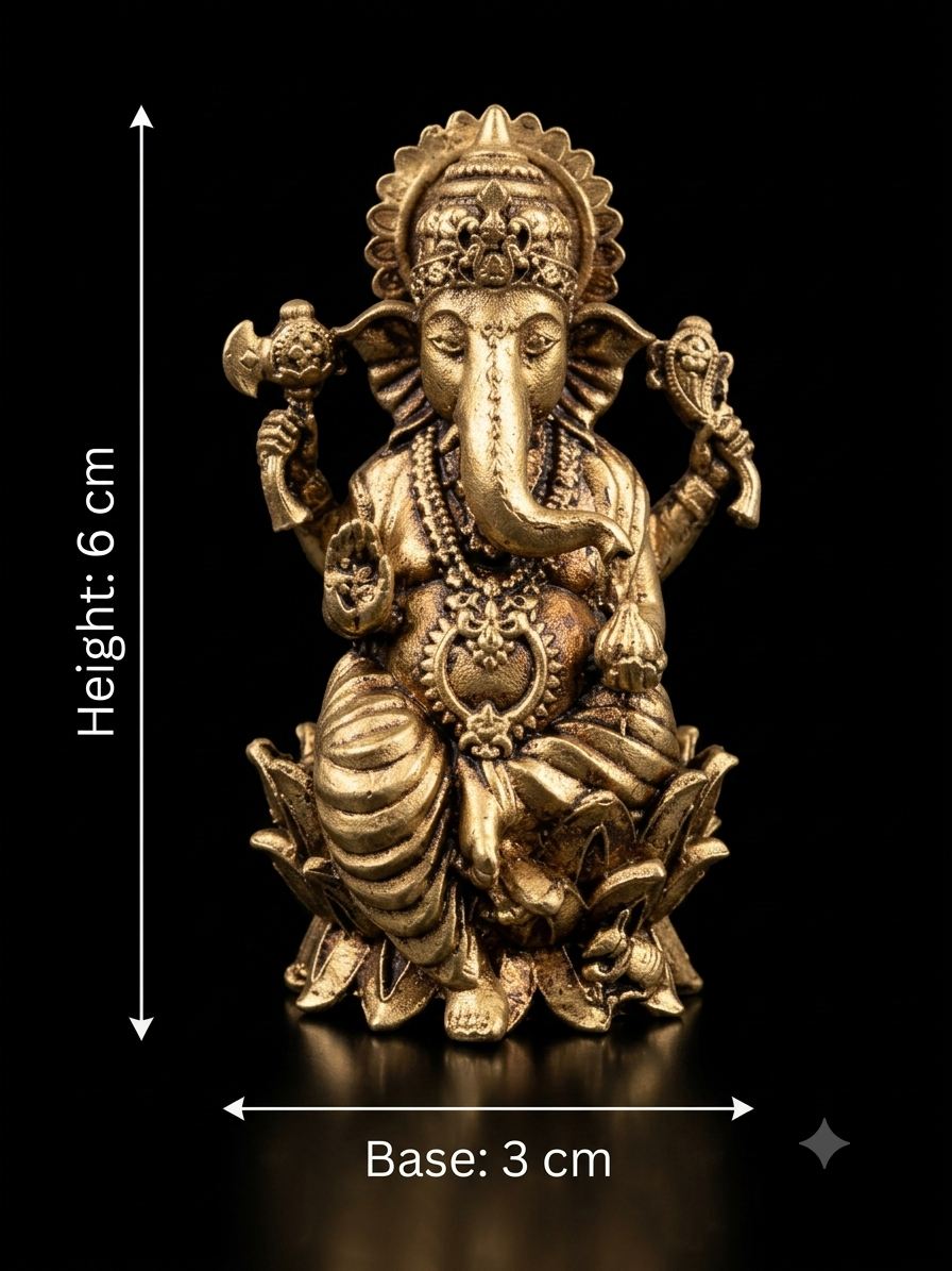 Ganesh Laxmi Statue Set for Diwali Puja – 6 cm