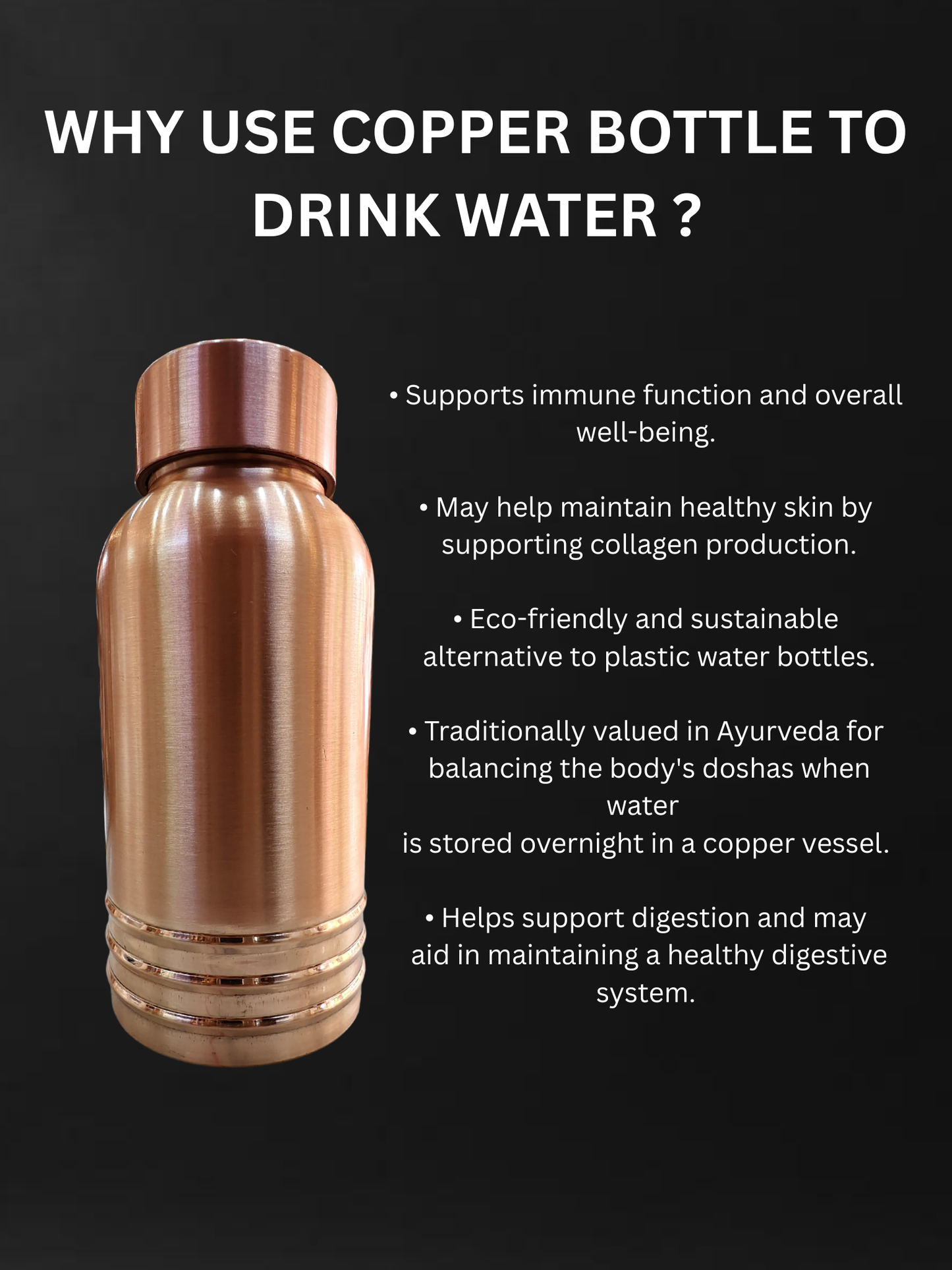 Pure Ayurvedic Copper Bottle