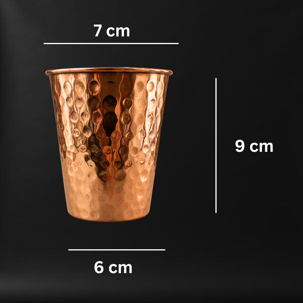 Copper Ayurvedic vessel(glass)