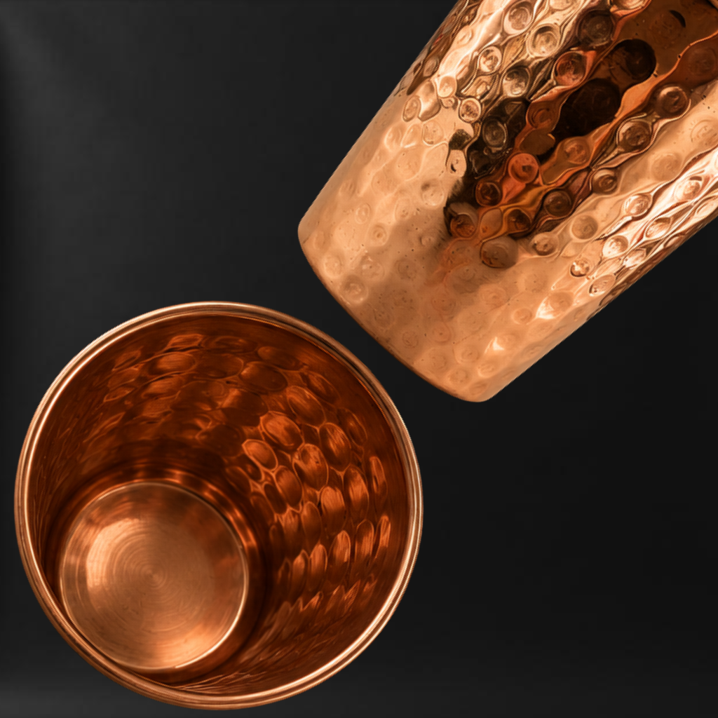 Copper Ayurvedic vessel(glass)